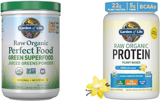 Super Greens em Pó para Smoothie – Energia Natural e Nutrição Completa | 100% Vegetal | 200g - Garden of Life