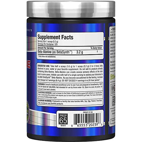 Beta-Alanine 400g – Potencialize seus treinos com qualidade e eficiência - ALLMAX Nutrition