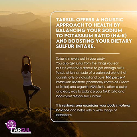 Tarsul - Suplemento Alimentar All-in-One – Fórmula Patenteada à Base de Creme de Tártaro – Marca em Destaque
