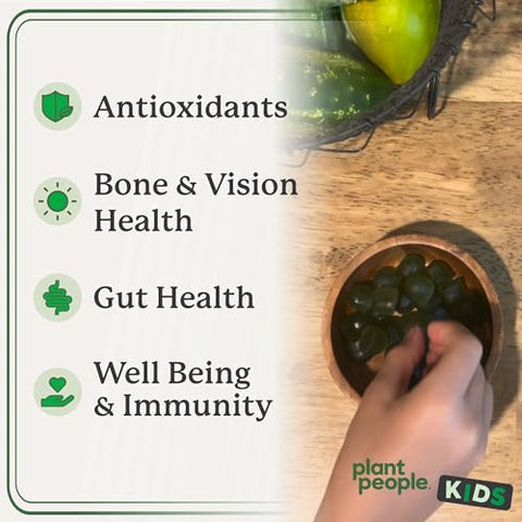 Kids WonderGreens Gomas Super Veggie para Crianças (30 Unidades) – Vitaminas Vegetais para Crianças - Plant People