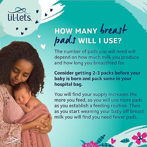 Breast Pads – 120 Unidades Individuais, Ultrafinas e Absorventes - Lil-Lets