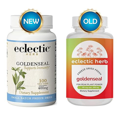 ECLECTIC INSTITUTE - Cápsulas de Goldenseal Raw Freeze-Dried da Eclectic Institute | 100 CT | 100 g