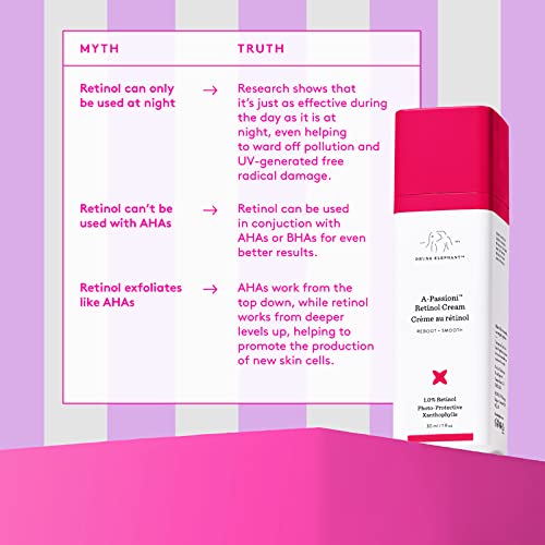 A-Passioni Creme Anti-Rugas com Retinol. Iluminador, Restaurador e Vegano com Vitamina F (10 mL / 0,33 fl oz) (Midi) - Drunk Elephant