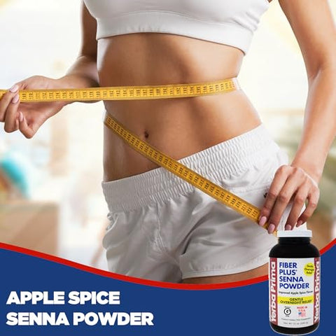 Fiber Plus Senna em Pó, 12 Ounce (Pack de 3) – Restabelece a Regularidade, Sabor Melhorado de Maçã e Especiarias, Adoçado com Stevia, Oferece Suavidade Durante a Noite – Yerba Prima Fiber Plus Senna em Pó - Yerba Prima