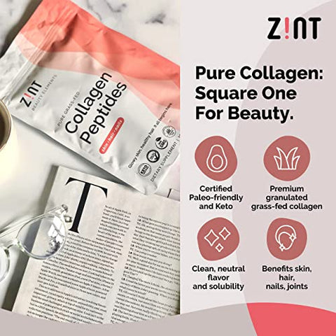 Colágeno Hidrolisado 32oz (907g): Benefícios para a pele e articulações - Zint