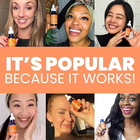 Serum Vitamina C 20%% 2oz Grande – Ácido Hialurônico CE Ferulic – Anti-idade Potente, Antirrugas K Beauty – 60ml - SeoulCeuticals