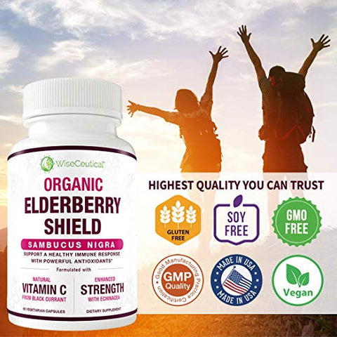 JERVAMNI - Max Strength Extrato de Sabugueiro Preto Orgânico USDA, Groselha Negra. Potencialize sua saúde com este poderoso extrato!