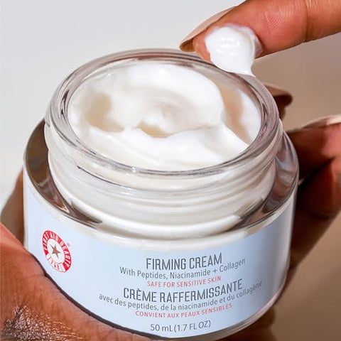 Creme Firmeza First Aid Beauty com Colágeno, Peptídeos e Niacinamida – Hidratante Facial Anti-Envelhecimento Dia e Noite – 50ml