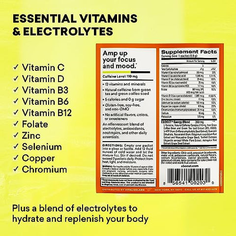 Energy Drink: Energia Natural para o seu Dia a Dia – 250ml, Zero Calorias - EBOOST