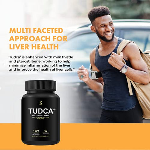 TUDCA 1000mg – Ácido Tauroursodeoxicólico – Suporte para Saúde Hepática – Desintoxicação e Limpeza – Vegano, Não-OGM – Cápsulas Fáceis de Engolir – Tudca Bile - HUMANX