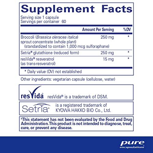 Nrf2 Detox | Suporte Nrf2 e Desintoxicação | 60 Cápsulas - Pure Encapsulations