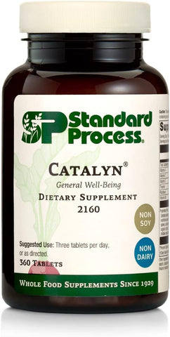 Standard Process Inc. - Catalyn Standard Process – Suporte Alimentar Integral para Bem-Estar Geral com Vitamina D, Vitamina C, Vitamina A, Tiamina, Riboflavina, Vitamina B6, Citrato de Magnésio e