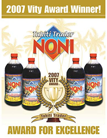 Suco de Noni Puro de Alta Potência Tahiti Trader com Blueberry – Original e Concentrado – 100% Fruta Noni – 500ml