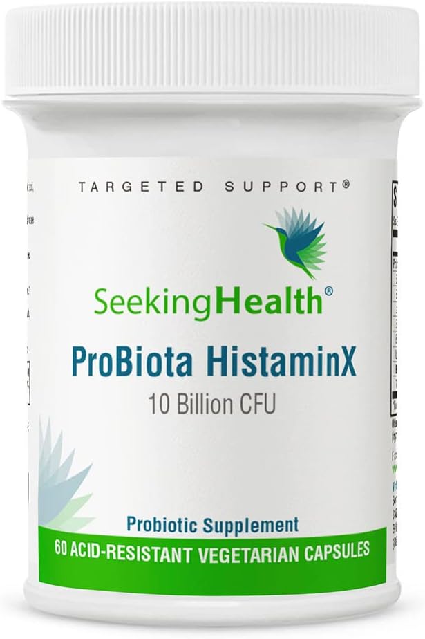 Seeking Health - ProBiota HistaminX – Suporte Digestivo para Saúde Intestinal – Lactobacillus Plantarum para Suporte à Histamina