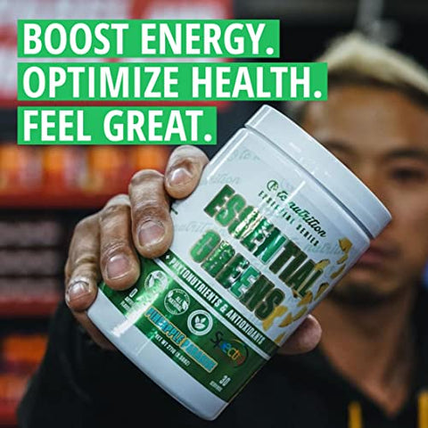 TC Nutrition - Pó de Verdes Essenciais | Otimizar Saúde | Spectra, Matcha Orgânico, Spirulina, Capim de Trigo, Mais | Probióticos