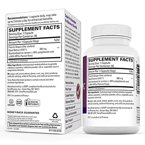Clinical OPC – Saúde Cardiovascular | Antioxidante Potente | 60 Cápsulas - Terry Naturally