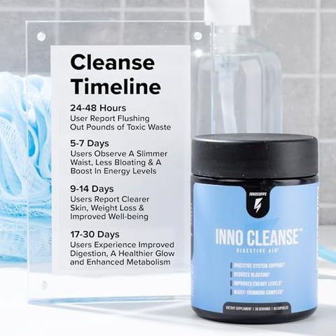 InnoSupps - Inno Cleanse – Complexo Redutor de Cintura | Suporte ao Sistema Digestivo | Marca Inno Cleanse