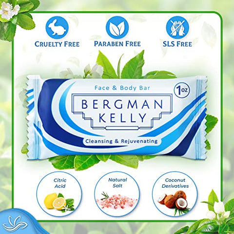 Sabonetes de Hotel (Chá Branco, 30g, 100 unid), Tamanho de Viagem, Sabonetes de Luxo em Embalagem Individual, Amenidades para Airbnb - BERGMAN KELLY