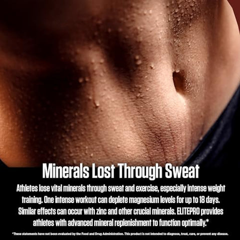 Elitepro: Suplemento de Minerais Vitais Quelados para Estilos de Vida Ativos (30 Dias de Fornecimento) 120 Comprimidos - Biotest
