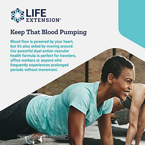 VenoFlow – Extrato de Casca de Pinheiro Marítimo Francês e Soja Natto para Circulação Sanguínea e Saúde Vascular – Sem Glúten, Não-OGM, Vegetariano – 100% Natural - Life Extension