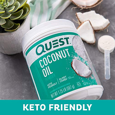 Óleo de Coco em Pó Quest Nutrition, 56 Porções, 560 g, 1.25 lb