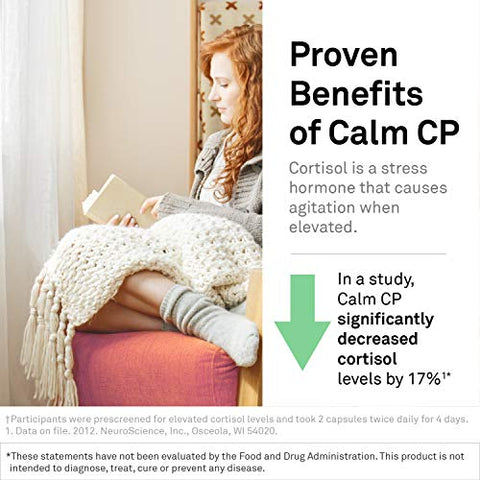 Calm CP – Reduz Cortisol – Folha de Banaba, Fosfatidilserina – 60 cápsulas - NeuroScience