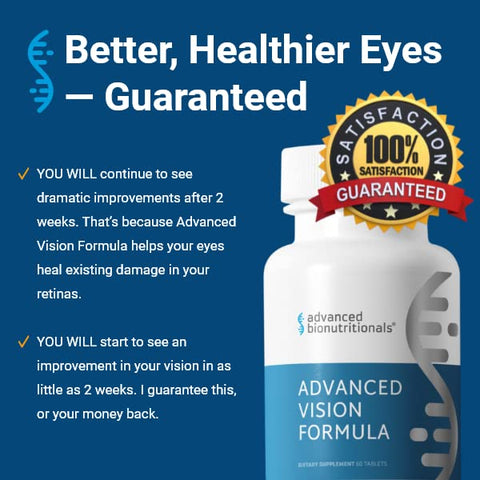 Fórmula Avançada para a Visão, Suporte para a Função Ocular, Vitaminas para os Olhos, Luteína, Zeaxantina, Vitamina A, C, Zinco, Livre de Glúten, Sem Lactose - Advanced Bionutritionals