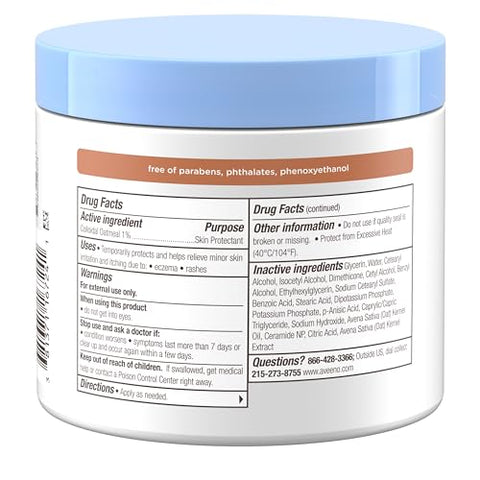 Bálsamo Hidratante Noturno para Eczema, Proteção Nutritiva para a Pele, Alivia - Aveeno Baby