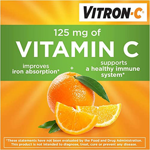 Vitron-C - Vitron C – Suplemento de Ferro de Alta Potência em Comprimidos – 60 Ta