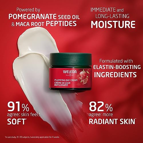 Creme Facial Hidratante com Romã e Peptídeos de Maca, 1.3 fl oz (38 ml), Cuidado Diurno para o Rosto - Weleda