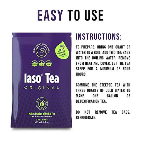 TEA DETOX – Chá Emagrecedor 1 Semana – Perca Peso – Marca IASO - IASO