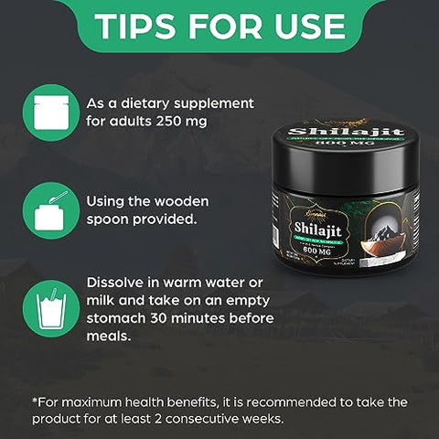 Sennasi - Shilajit Resina 600 MG – Suplemento de Shilajit com Ácido Fulvico | Marca: Shilajit Resina 600 MG