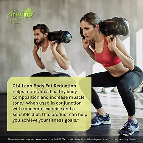 Cla Lean Body Fat Reduction 80 Cápsulas – Redução de Gordura Corporal - Irwin Naturals