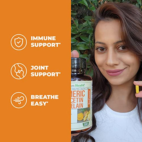 Vimerson Health - Quercetina com Bromelina – Potente Antioxidante Natural – 60 cápsulas