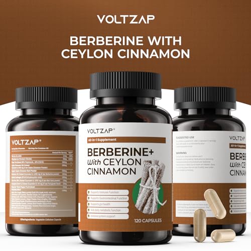 Generic - Berberine 5X com Canela do Ceilão 1500mg: Melão Amargo, Extrato de Chá Verde e Cromo
