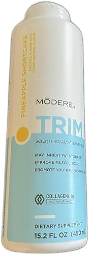 Generic - M0DERE Modern Trim Abacaxi Shortcake 450 ml com Colher, CLA, Colágeno Líquido Abacaxi Shortcake