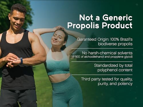 Ultimate Bee Propolis Certificado NSF | Propolis Vermelha, Verde e Marrom Premium do Brasil | com Flavonoides e PWE | Apicultura Ética | 100% Natural - NaturaNectar