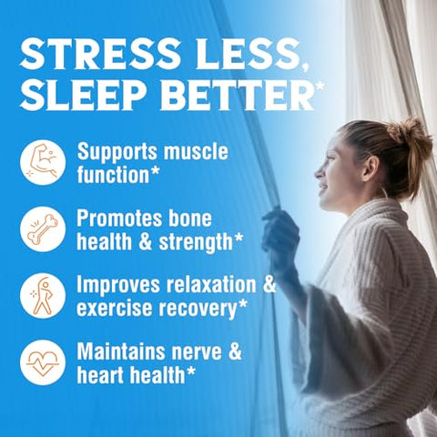 Vitalibre - Suplemento Complexo de Magnésio 1160mg para Sono e Nervos – Marca em Destaque