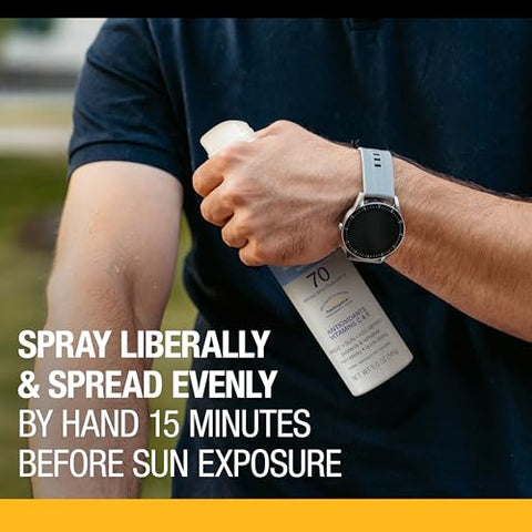 Protetor Solar Neutrogena Sport Active Defense FPS 70 Spray, Resistente ao Suor – 150ml