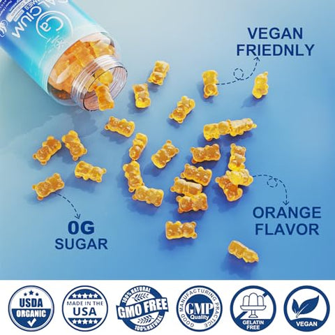 envycure - Suplemento de Cálcio à Base de Algas 600mg, Cálcio de Algas Oceânicas com Vitamina D3, K2, Magnésio, B6, B12 para Fortalecimento Ósseo, Suplemento de Cálcio e Magnésio à Base de Plantas, Sem Açúcar, Marca Ocean Algae