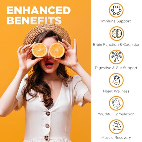 Vitamina C Lipossomal 1650mg – 180 Cápsulas – Ácido Ascórbico de Alta Absorção – Fortalece o Sistema Imunológico - Nutrivein