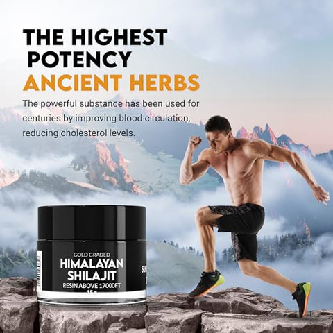 PakShilajit - Resina Pura de Shilajit do Himalaia Secada ao Sol por 45 Dias – 100% Natural – 30g