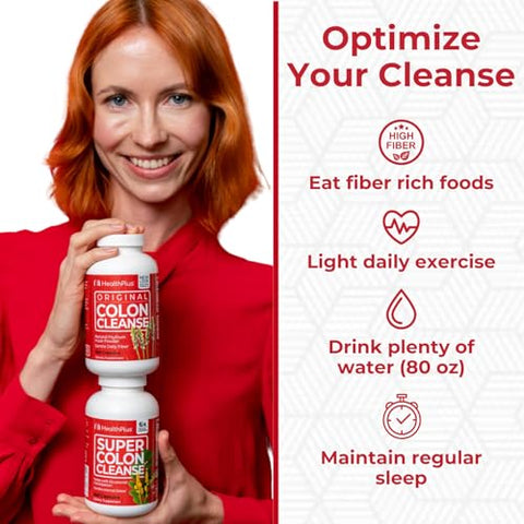 Super Colon Cleanse: 10 Dias de Limpeza – Detox 12 Limpezas, 480 Cápsulas - Health Plus
