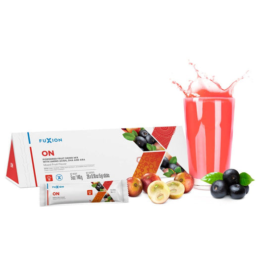Pacote de Produtos Usoway Healthcare, Itens Variados – Bebida Fuxion ON-nvigorating que Ajuda a Melhorar a Nutrição Cerebral e Estimula a Funcionalidade (28 Sticks, ON)