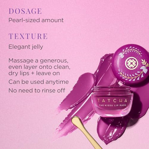 Tatcha Kissu Máscara Labial Tintada | Máscara Labial Tintada em Wisteria, Aumenta Visivelmente e Suaviza para Lábios Sedosos, 9.0 g