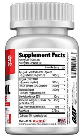 Testrol Fire – 60 Cápsulas | Potencialize seus resultados | Fórmula avançada | Aumento de energia e desempenho | Marca GAT SPORT - GAT SPORT