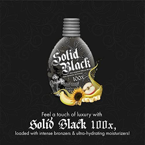 Millennium Tanning Products - Bronzeador Millennium Tanning Solid Black 100X para Camas de Bronzeamento (400ml)