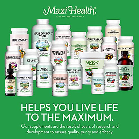 Maxi Health - Suplemento Líquido de Ferro para Mulheres, Homens e Crianças – 15 mg por mL Sabor de Frutas Vermelhas – Alta Potência – Fácil de Misturar para Absorção Imediata – Aumente os Níveis de Energia e Sangue Sem