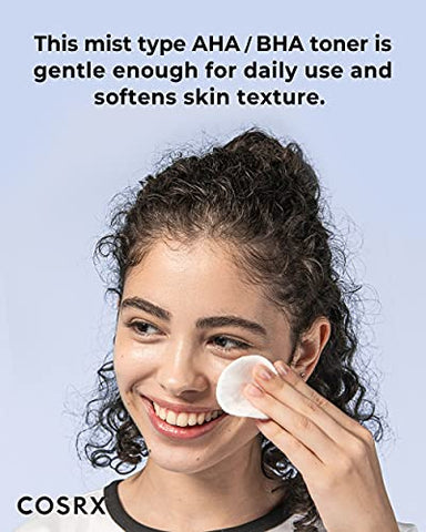 Tônico Tratamento AHA/BHA, Spray Esfoliante Facial para Cravos, Poros e Pele Irregular, 280ml, Não Testado em Animais, Sem Parabenos, Sem Sulfatos - COSRX