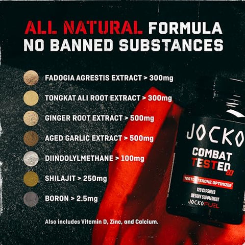 Test Booster for Men – Aumento Natural de Resistência e Energia – Marca Jocko Fuel - Jocko Fuel